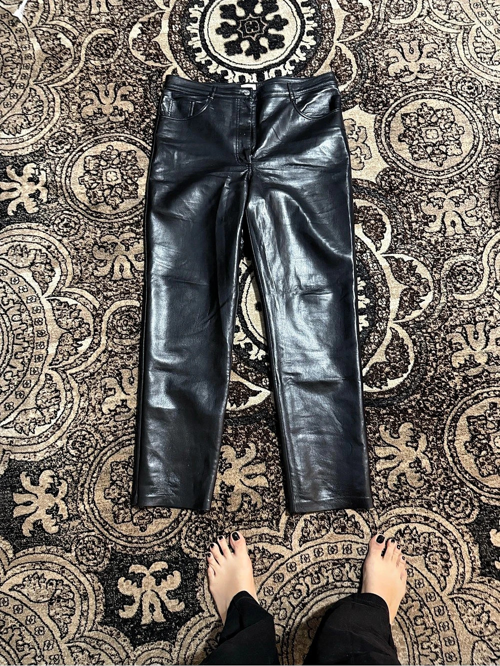 Wilfred The Melina Pant Black Faux-Leather Leggings